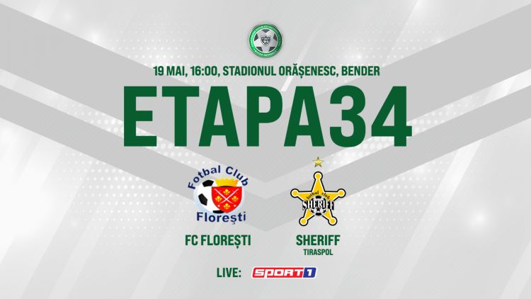LIVE. FC Florești – Sheriff. Avancronică