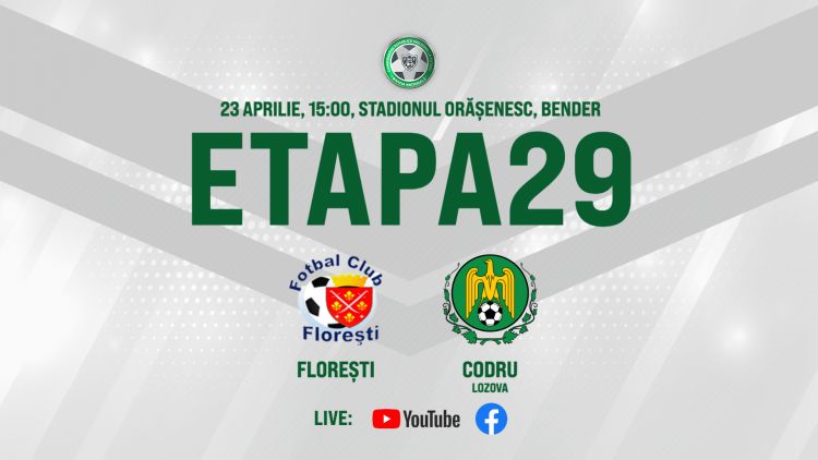 LIVE. FC Florești - Codru. Avancronică