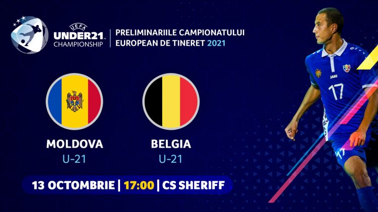LIVE. Moldova U21 - Belgia U21
