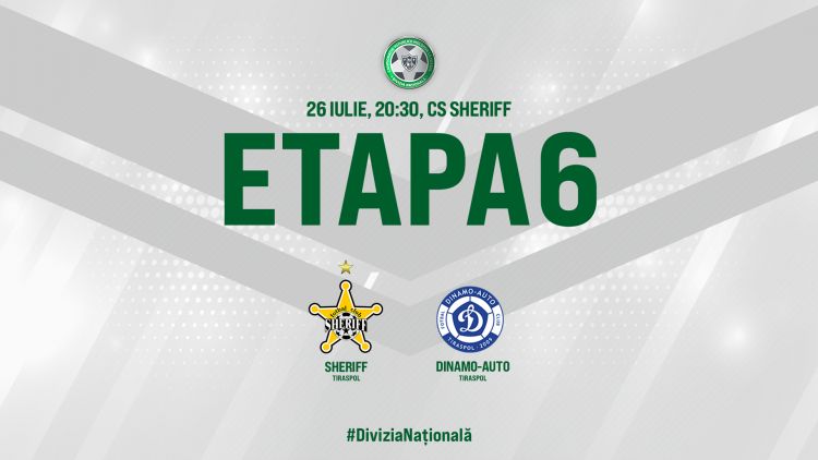 Live. Sheriff Tiraspol – Dinamo Auto. Avancronică