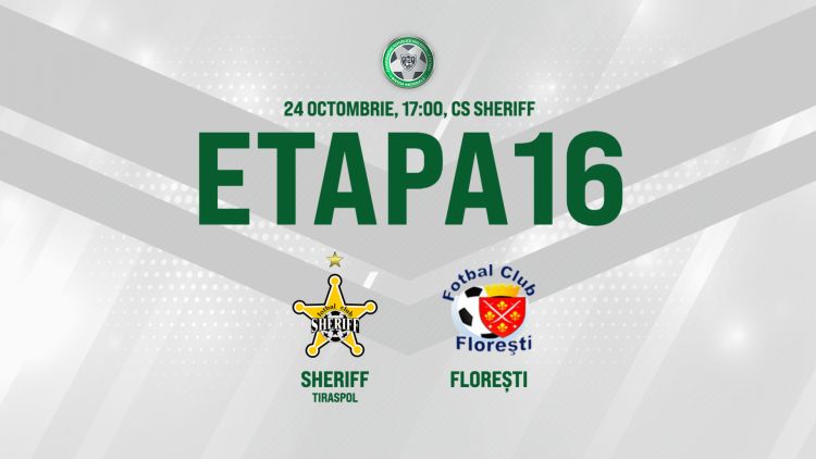 Live. Sheriff - FC Florești. Avancronică