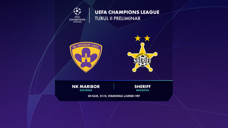 Maribor – Sheriff, de la ora 21:15