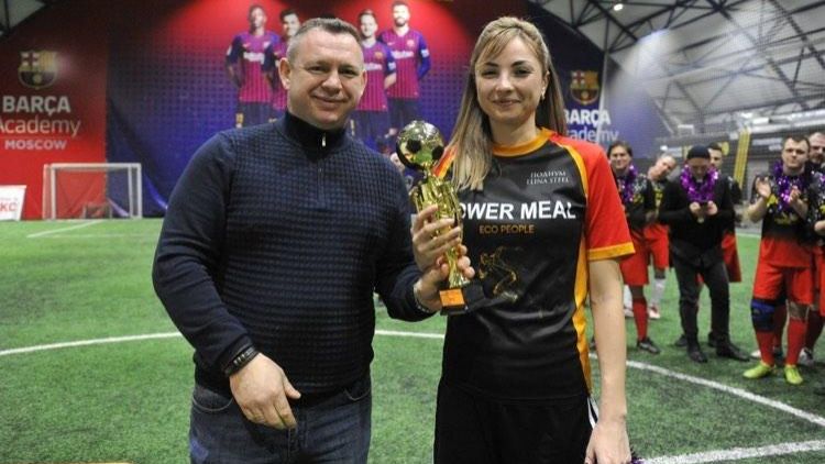 Moldoveanca - model, care a evoluat în campionatul Moscovei de minifotbal