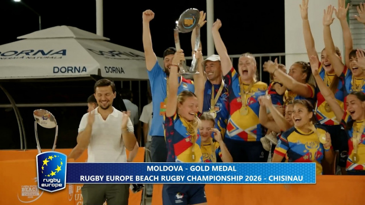 NAȚIONALA FEMININĂ, CAMPIOANĂ EUROPEANĂ LA RUGBY PE PLAJĂ