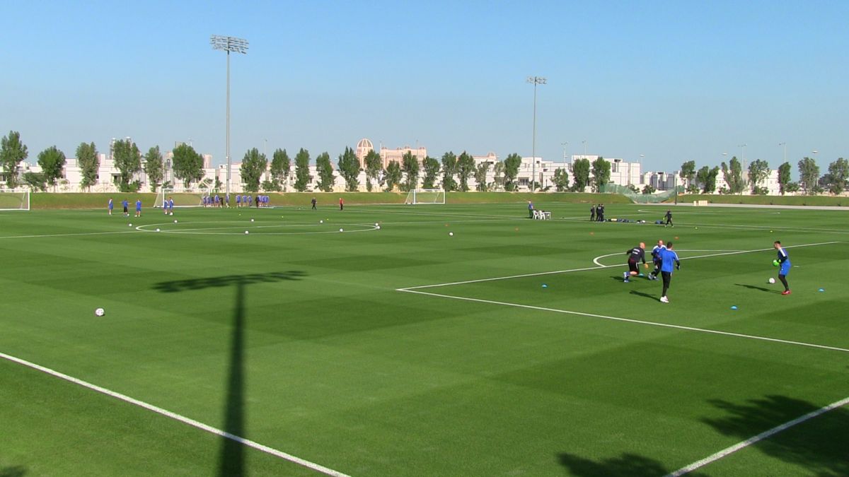 Naționala, primul antrenament în Qatar