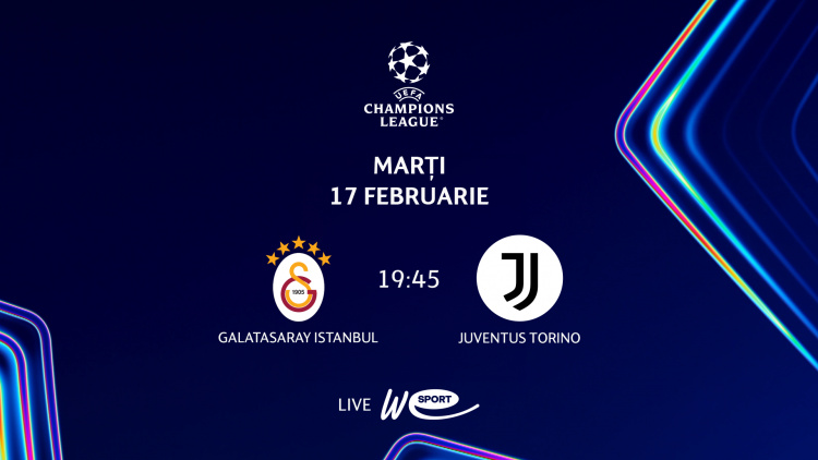 Liga Campionilor revine pe micile ecrane. Galatasaray - Juventus în direct la WE SPORT TV