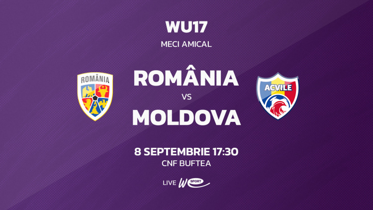 Fotbal feminin WU17. România - Moldova. Avancronică