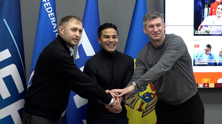 Raoni Medina, în vizită la Casa Fotbalului