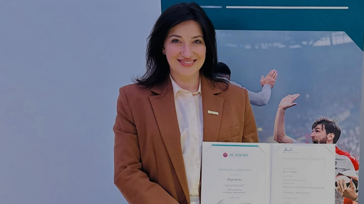 Reprezentanta FMF, Olga Sandu, a absolvit programul UEFA CFM