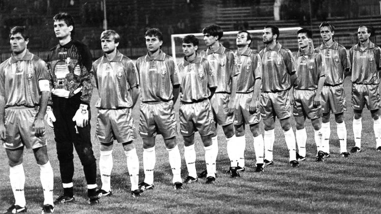 Retro Fotbal. Prima campanie preliminară a naționalei Moldovei 