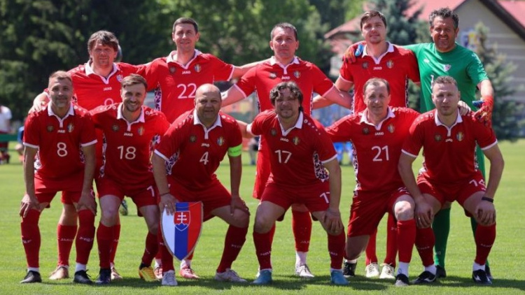 Selecționata de veterani a Moldovei, meci amical cu Slovacia la Kosice