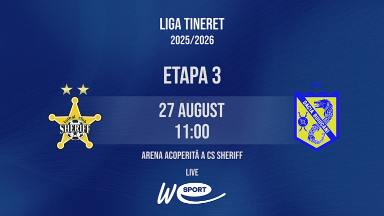 Sheriff, lider solitar în Liga Tineret