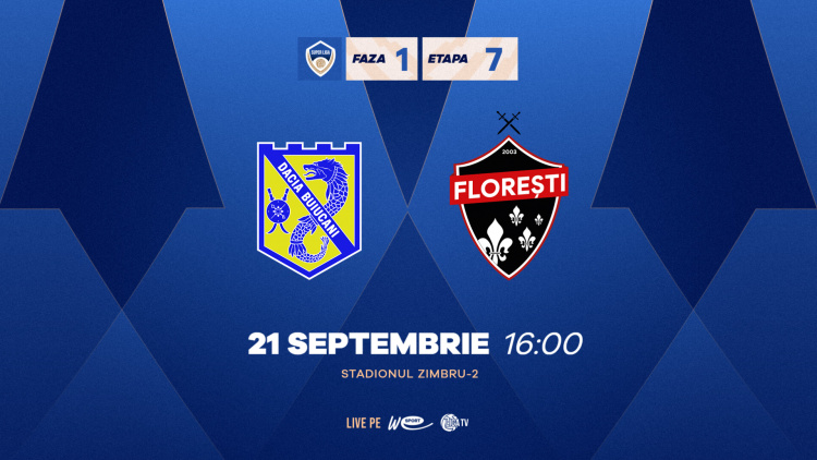 LIVE. Super Liga. Dacia Buiucani - FC Florești