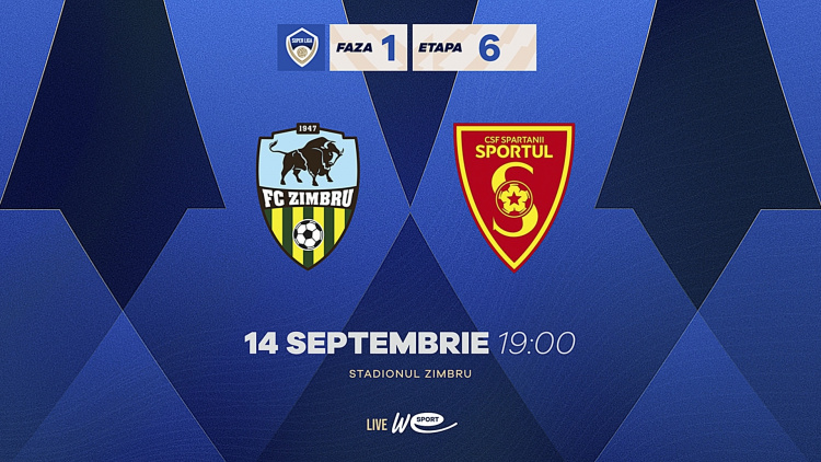 Super Liga. FC Zimbru - CSF Spartanii Sportul. Avancronică