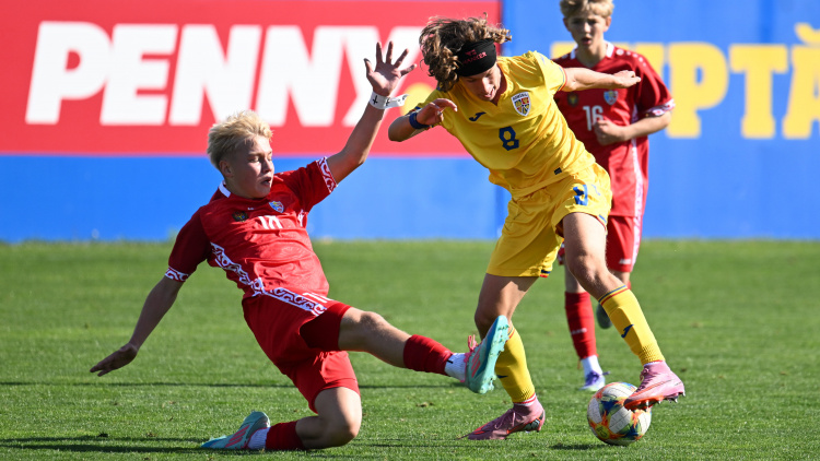 U15. Moldova a cedat în amicalul cu România