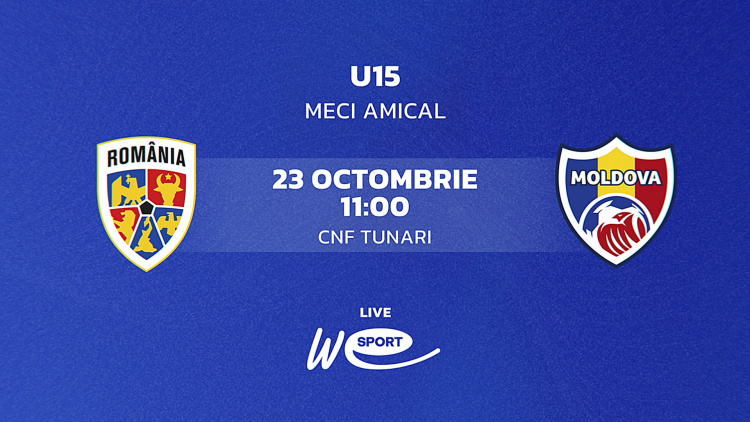 LIVE. U15. România - Moldova