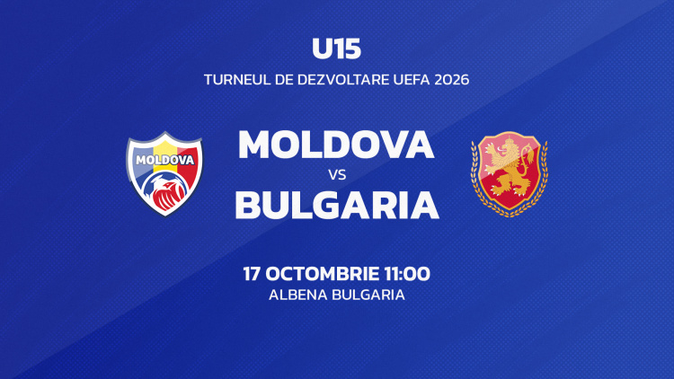 LIVE 11:00. U15. Moldova - Bulgaria

