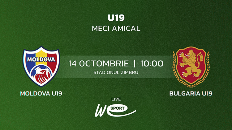 LIVE. U19. Moldova - Bulgaria
