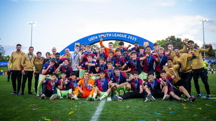 Leo Saca, campion al UEFA Youth League cu FC Barcelona 