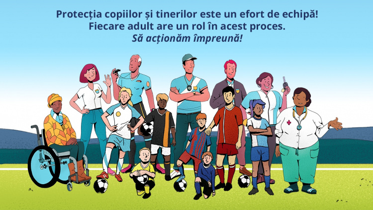 FMF și UEFA lansează materiale de sensibilizare privind protecția copilului și tineretului în fotbal