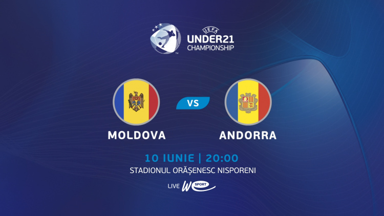LIVE 20:00. Under 21. Moldova - Andorra