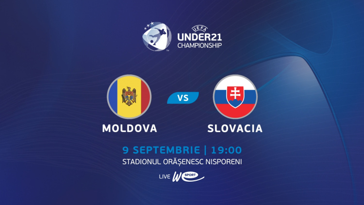 LIVE. Under 21. Moldova - Slovacia
