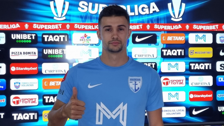Vitalie Damașcan, primul gol al sezonului pentru FC Voluntari! Vezi golul marcat de internaționalul moldovean