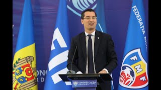 Discursul președintelui FRF, Răzvan Burleanu, la Congresul Federației Moldovenești de Fotbal