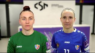 Fotbal feminin. Declarațiile jucătoarelor Natalia Munteanu și Claudia Chiper după meciul cu România