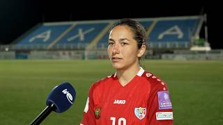 Fotbal feminin. Carolina Țabur, la finalul partidei cu Cipru